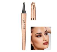 2024 Nouveau Crayon À Sourcils Magique Imperméable, Crayon À Sourcils Microblading Avec Applicateur À 4 Pointe Micro-fourche - Crée Des Sourcils D'apparence Naturelle Sans Effort