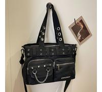 2024 Nouveau printemps Sac fourre-tout en tissu inspiré du punk rock, sac à bandoulière et sac bandoulière en tissu de nylon Étoffe