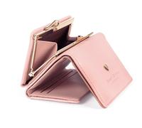 2024 nouveau sac à main femme courte Version coréenne des étudiants frais pliant Mini portefeuille en métal mignon Animal sac à main purple