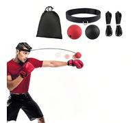 2024 Nouveau set de balle de boxe de 2 niveaux de difficulté, ballon de vitesse de boxe tête monté sur réflexe équipement de fitness avec bandeau pour l'entraînement de vitesse, réaction, précision, c