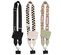 2024 Nouvelle Sangle de téléphone Save The Girls avec Portefeuille, Sangle Clip and Go for téléphone avec Pochette Portefeuille à Fermeture éclair, Sangle de téléphone avec Pochette zippée.(A+b+d)