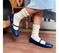 2024 Nouvelles plates-formes carrées vintage Babies pour femmes, chaussures polyvalentes à talon bas pour toutes les saisons, chaussures plates à bride unique 2025 MusicFest Y2KFest Rentrée scolaire A