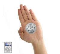 2024 P $1 Morgan Silver Dollar Emballé avec Un matériau Acrylique Antichoc - Brillant Non circulé (BU) Grade Dollar Non circulé