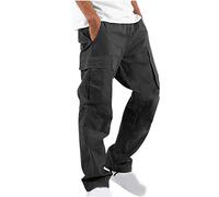 2024 Pantalon de Travail Homme Pantalon Cargo Homme Coton Décontracté Multi Poches Sport Grande Taille Tactique Militaire Combat Couleur Unie Jogging Training Randonnée Respirant Confortable Pas Cher
