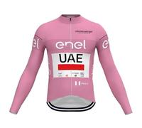 2024 Polaire thermique d'hiver Pro Team UAE Italia Tour Championship Manches longues Maillot de cyclisme pour hommes, Veste de cyclisme de route plus chaude Vêtements de cyclisme rapide (5XL)