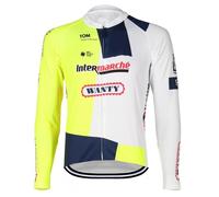 2024 Polaire thermique d'hiver Pro Team WANTY Manches longues Maillot de cyclisme pour hommes, Veste de cyclisme de route plus chaude Vêtements de cyclisme à séchage rapide (M)