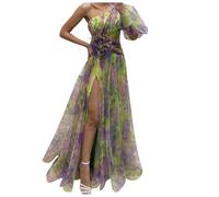 2024 Robe Cocktail Femme - A-Line Swing Dress Dentelle Transparente Robe Femmes éPaule Imprimer Robe Robe De SoiréE Robe éVaséE Dentelle Palais Vintage Dress Tunique ÉLéGant SoiréE