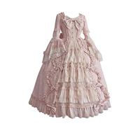 2024 Robe rétro médiévale Femme Plissé DéGuisement Robe Reine Femmes Victorienne médiévale Renaissance Gothique Maxi Carnaval Halloween Cosplay Grande Taille fête Princesse Costume Maxi Robes