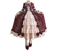 2024 Robe rétro médiévale Femme Plissé DéGuisement Robe Reine Femmes Victorienne médiévale Renaissance Gothique Maxi Carnaval Halloween Cosplay Grande Taille fête Princesse Costume Maxi Robes