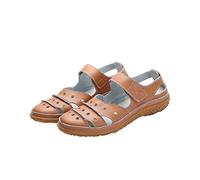 2024 Sandales à Bout Fermé Orthopédiques Femmes Confortable Compensées Sandale Bout Fermé Ouvert Été Légères Mode Chaussures Dame Sandales de Trekking Sandales D'Outdoor Sandales Compensées Femme Été