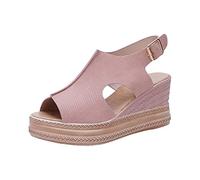 2024 Sandales Été Femme Sandales Orthopédiques Femme Chaussures Femme Ete Confortable Sandales De Marche Femme Chaussures Antidérapantes Respirantes Bout Ouvert Sandales avec Talon Bloc