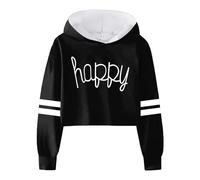 2024 Sweat À Capuche pour Filles - Blouse Streetwear Sportwear Fashion Trendy Vêtement Casual Tops Sport Pull Sweat-Shirt Col Rond Sweater Sweatshirt Harajuku Pull Fille pour Enfants 5-12 Ans