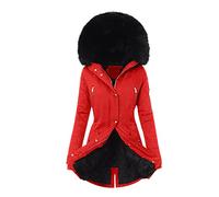 2024 Veste Chaude d'hiver pour Femmes Manteau à Capuche Hiver éPaissir Parka Polaire Chaude Peluche Grande Taille Manteaux Fille Blousons avec Fermeture à Glissière Doudoune Coupe-Vent Outercoat