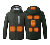 2024 Veste Chauffante Homme Femme USB Doudoune Chauffante Homme Gilet Chauffant Homme Manteau Blouson Chaude Lavable avec Niveaux de Chauffage et 8 Zones pour Camping Ski Pêche Randonnée Plein Air
