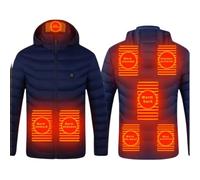 2024 Veste Chauffante USB Hommes Femmes Doudoune Manteau Chauffant Électrique Lavable avec 3 Niveaux de Chauffage et 15 Zones Chauffage pour Ski Plein Air Randonnée Hiver Moto Chasse Camping