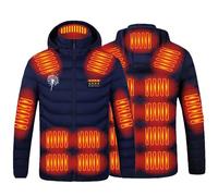 2024 Veste Chauffante USB Hommes Femmes Doudoune Manteau Chauffant Électrique Lavable avec 3 Niveaux de Chauffage et 15 Zones Chauffage pour Ski Plein Air Randonnée Hiver Moto Chasse Camping