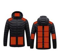 2024 Veste Chauffante USB Hommes Femmes Doudoune Manteau Chauffant Électrique Lavable avec 3 Niveaux de Chauffage et 15 Zones Chauffage pour Ski Plein Air Randonnée Hiver Moto Chasse Camping