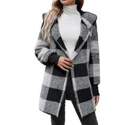 2024 Veste Chemise à Carreaux d'hiver pour Femmes,Cardigan à Boutons,D'extérieur Veste a Carreaux Femme Chaude Polaire Manteau Fausse Fourrure Duveteux Fluffy Blouson Hiver Cardigan Ecossaise Gilet