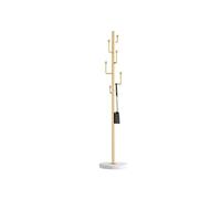 20249 Porte-manteau vertical élégant en marbre idéal pour chambre à coucher et maison Design moderne pour un accès facile Blanc