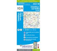 2024sb chatillon sur indre ecueille Échelle 1 : 25 000 - Collectif - Ign Institut Geographique National - broché - Atlas / carte