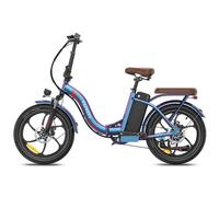 2025 20×3.0pouces 22.5AH E-Bike Vélo pliant Vélo électrique Pedelec, vélo électrique pliant 7 vitesses City E-Bikes & E-Hollandräder 25 km/h Imperméable bleu