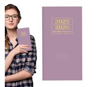2025-2026 Planificateur mensuel, planificateur mensuel 2025-2026,Journal de planification des étudiants | Cahier de planification de poche 24 mois, portable pour un journal d'articles pour les