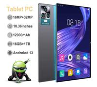 2025 5G tout nouveau Pad5 10.36 pouces tablette Android 13.0 12000mAh 16GB RAM 1TB ROM Wifi 10 Core tablette PC réseau mondial blue1