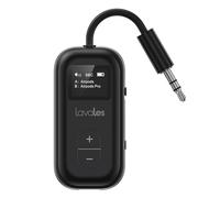 2025 - Adaptateur Bluetooth 5.3 pour 2 Airpods, aptX Low Latency/Adaptive, 25H d'autonomie, AUX 3,5 mm - Émetteur audio sans fil pour les voyages en avion, émetteur TV uniquement