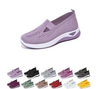 2025 Addenno Womens Shoes, Women's Casual Breathable Slip on Orthopaedic Walking Sneakers, Orthopedic Shoes for Women (Light Purple,41)