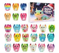 2025 Advent - Christmas Calendar 2D Acrylic | 24 Day Axolotl Ornament Countdown Festive Christmas Tree Decoration for Kids, Adults or Animal Lovers, 10.24x7.09x1.18in