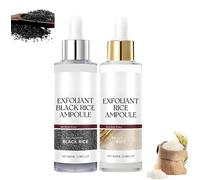2025 Ampoules de gommage au riz, Ampoule Exfoliante Douce au Riz Blanc et Noir pour Visage et Corps, élimine les cellules mortes de la peau, convient à tous les types de peau.
