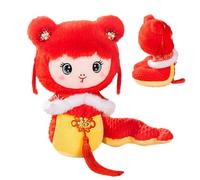 2025 Année du serpent bourré, animal de compagnie de l'année du serpent - Peluche serpent du zodiaque chinois 2025 - peluches de serpent pour célébrations de printemps