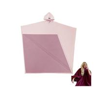 2025 Arcane Hoodie | Oversized Blanket Cloak Hoodie for Women & Men | Soft Faux Woolen Lined Loose Poncho Cape with Batwing Sleeves(Pink)