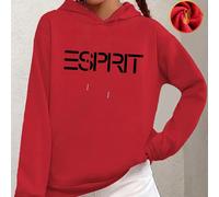 2025 Automne/Hiver Nouveau, Design de logo de marque ESPRIT, sweat-shirt à capuche ample à manches longues épaisses, Chaud et confortable, Convient pour le port quotidien en automne/hiver, la Saint-Va