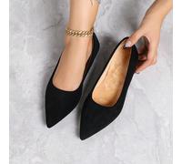 2025 Automne Nouvelles chaussures plates simples à enfiler pour dames, style d'été, bout pointu, tout-aller pour l'extérieur CN35,CN36,CN37,CN38,CN39,CN40,CN41,CN42,CN43Unicolore