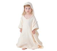 2025 - Avec poncho en mousseline - Pour le bain et la plage - Super chaussettes - Beige - Taille unique