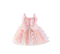 2025 Bébé Fille Robe Soiree Princesse Filles Robes Tulle sans Manches Enfant Princesse Tutu Robe Fille pour Les Fêtes Anniversaires et Mariages Baptême Demoiselle d'honneur Communion 3-24 Mois