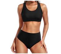 2025 Bikini Femme 2 Pieces Maillot Push-up Ensembles Deux pièces Ensemble Triangle Large sous la Poitrine Col V Chic et légant sans Acier Rayure Ete Beachwear Femmes Swimwear