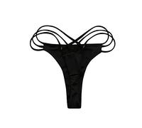 2025 Bikini menstruel pour femme et fille adolescente taille haute bikini menstruel string maillot de bain séchage rapide maillot de bain culotte ventre plat vacances piscine, Noir , M