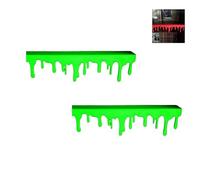 2025 Blood Drip Bookshelf Decor - Glow-in-The-Dark Shelf Edge with Realistic Blood Stains, Haunted House & Horror Room Decor for Halloween(2Pcs-B)