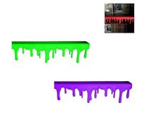 2025 Blood Drip Bookshelf Decor - Glow-in-The-Dark Shelf Edge with Realistic Blood Stains, Haunted House & Horror Room Decor for Halloween(2Pcs-E)