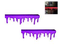 2025 Blood Drip Bookshelf Decor - Glow-in-The-Dark Shelf Edge with Realistic Blood Stains, Haunted House & Horror Room Decor for Halloween(2Pcs-C)