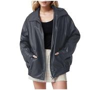 2025 Blouson Bomber Femme Veste d'aviateur décontractée Avec Poches Et Doublure ZippéE mi Saison Manteau Col Montant fermeture clair intégrale d'été fine pour sportive