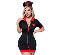 2025 Body pour femme pour les hôtels et soirées de jeu de rôle pour toutes les saisons avec accessoires polyvalents chemisier lingerie, Noir , S
