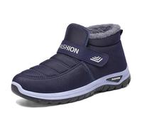 2025 Bottes de neige pour homme Motif tendance Hiver Épais Chaud Confortable Décontracté Chaussures de vélo de route pour hommes, bleu, 41 EU