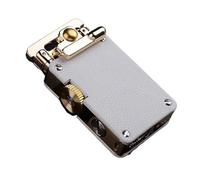 2025 Briquet à kérosène rétro à bascule classique réutilisable à flamme douce, coupe-vent for l'extérieur, les voyages, le camping (carburant non inclus)(White)