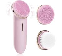 2025 - Brosse Nettoyante Visage Sonique, Exfoliant Visage Vibrant, 5 Modes De Vitesse, 2 Têtes De Brosse, Poils Et Silicone
