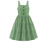2025 Cadeau Fille Robe de Princesse Manches Courtes Robes Enfants Filles été Princesse Col en Rond pour Anniversaire Formel fête Mariage Baptême Demoiselle d'honneur Communion 3-12 ans