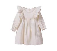 2025 Cadeau Robe Fille Printemps Ete Loisirs de Fête Pas Cher Swing Robe Filles Chic et Elegant Léger Fluide Vetement Robes de Fête Anniversaire Soirée Cocktail Dress 0-6 Ans