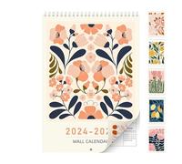 2025 Calendrier Artistique - Calendrier Mural Élégant, Planificateur Mensuel Artistique | Organisateur De Suspension 2025, Imprimés De Peinture Inspirants, Espaces De Dattes Faciles À Écrire, Idéal Po